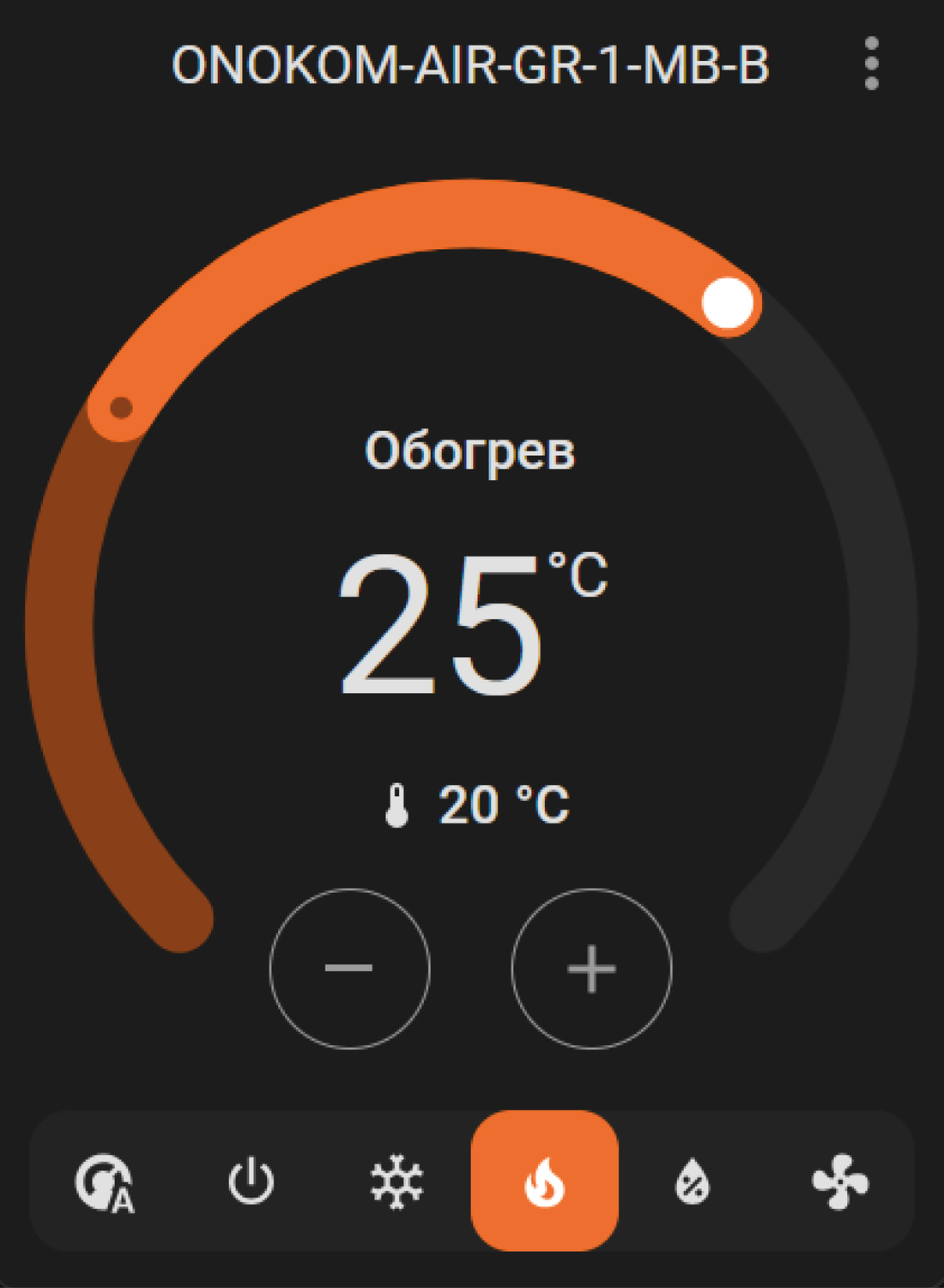 Отображение в веб интерфейсе контроллера