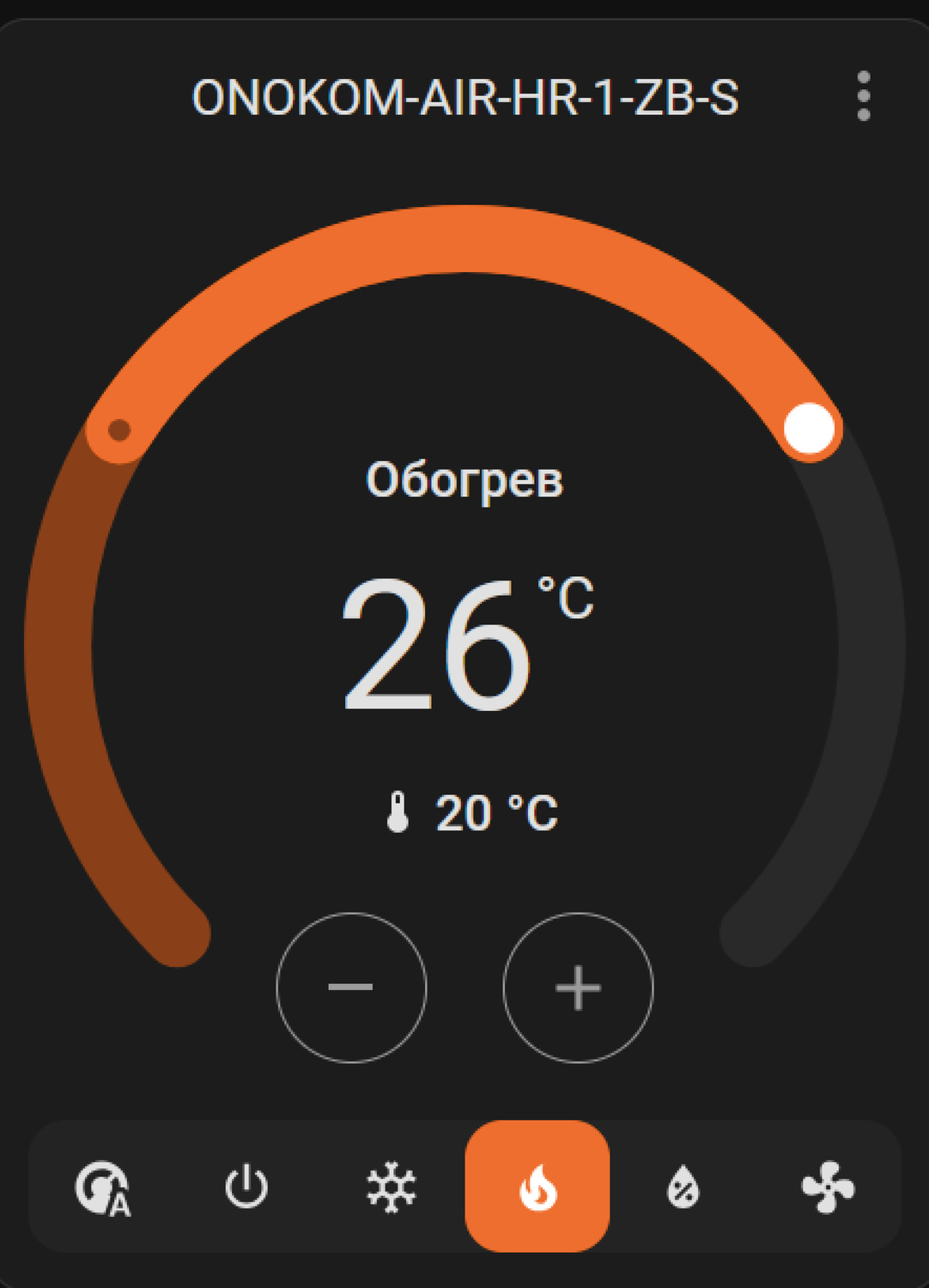 Отображение в веб интерфейсе контроллера