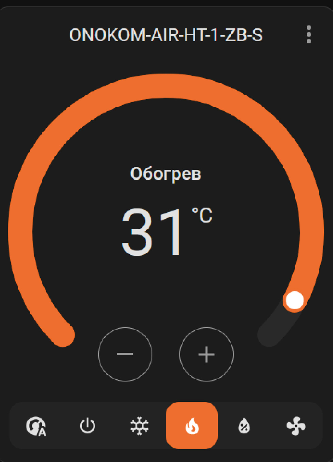 Отображение в веб интерфейсе контроллера