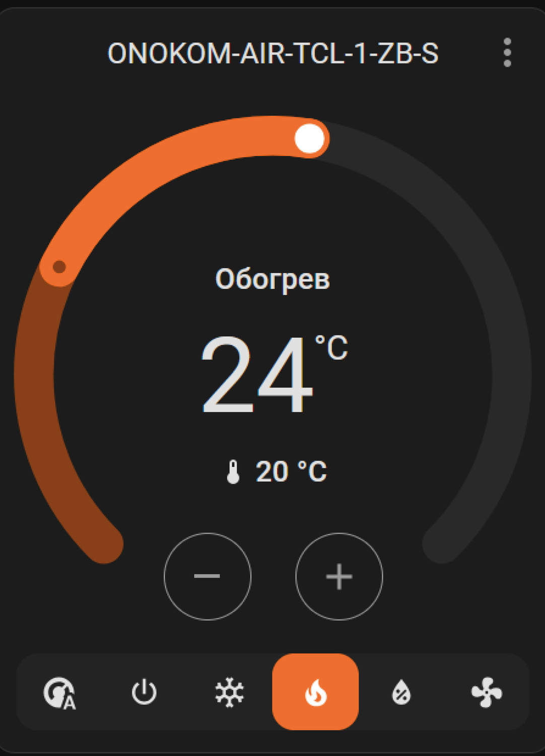 Отображение в веб интерфейсе контроллера