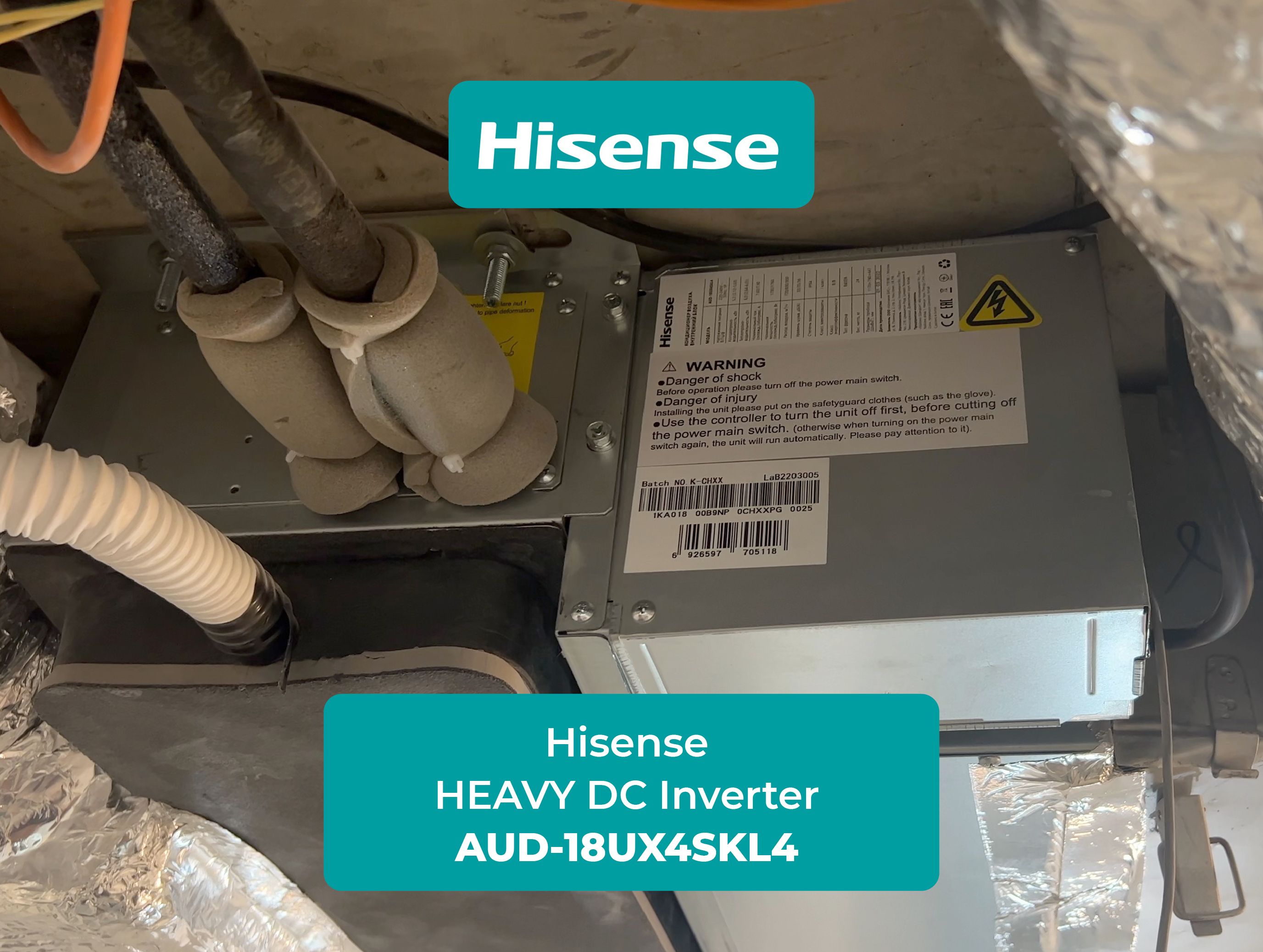Подключаем кондиционер Hisense HEAVY DC Inverter AUD-18UX4SKL4 в умный дом WirenBoard через шлюз ONOKOM HS-6-MB-B.