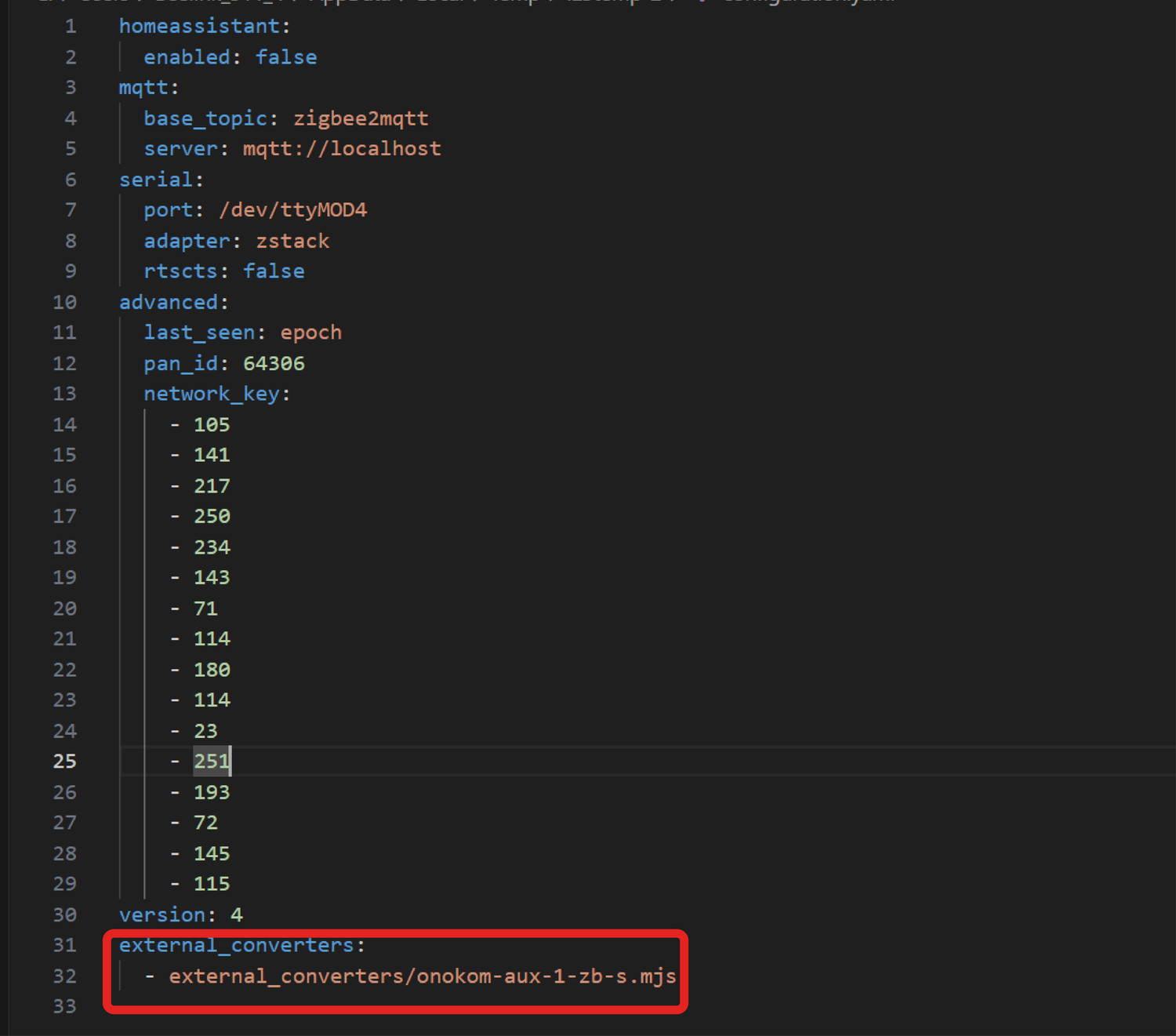 В файле требуется добавить следующую конструкцию: