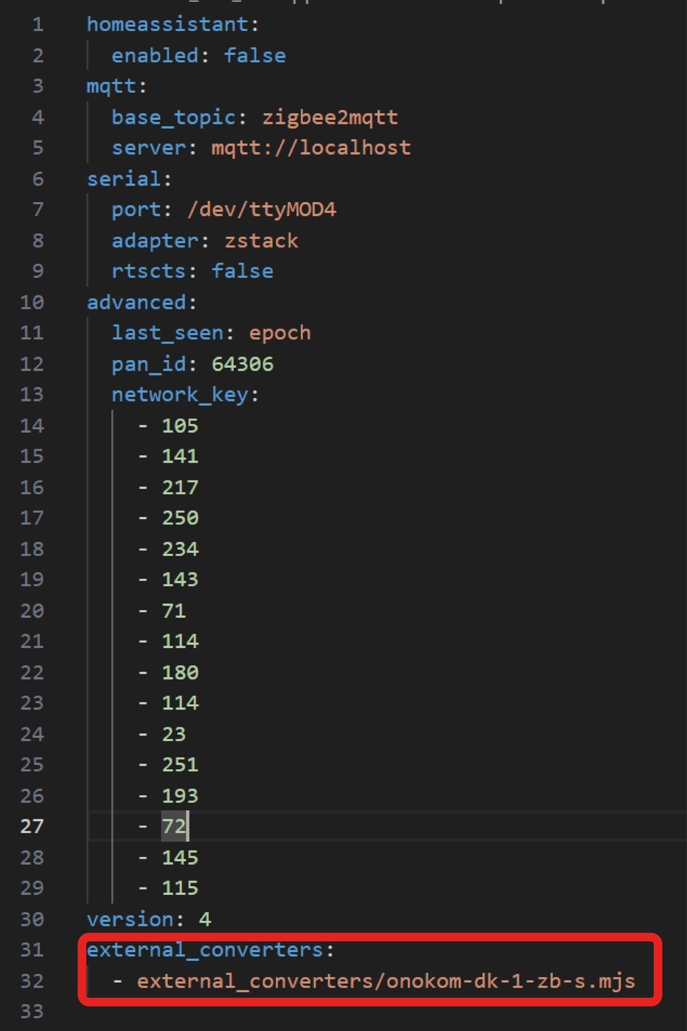 В файле требуется добавить следующую конструкцию: