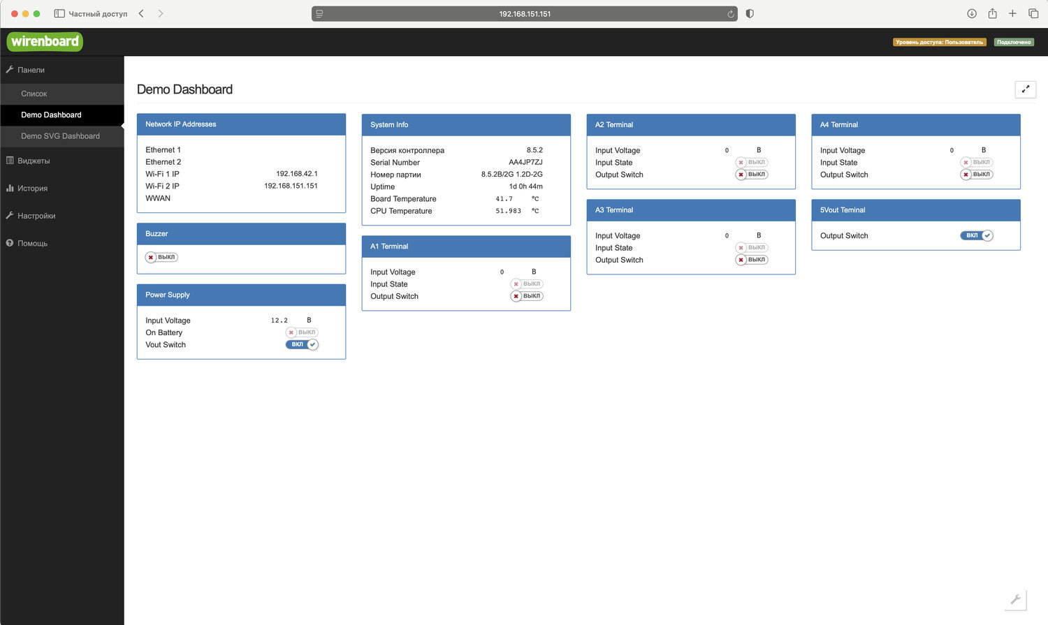 Основные режимы и функции