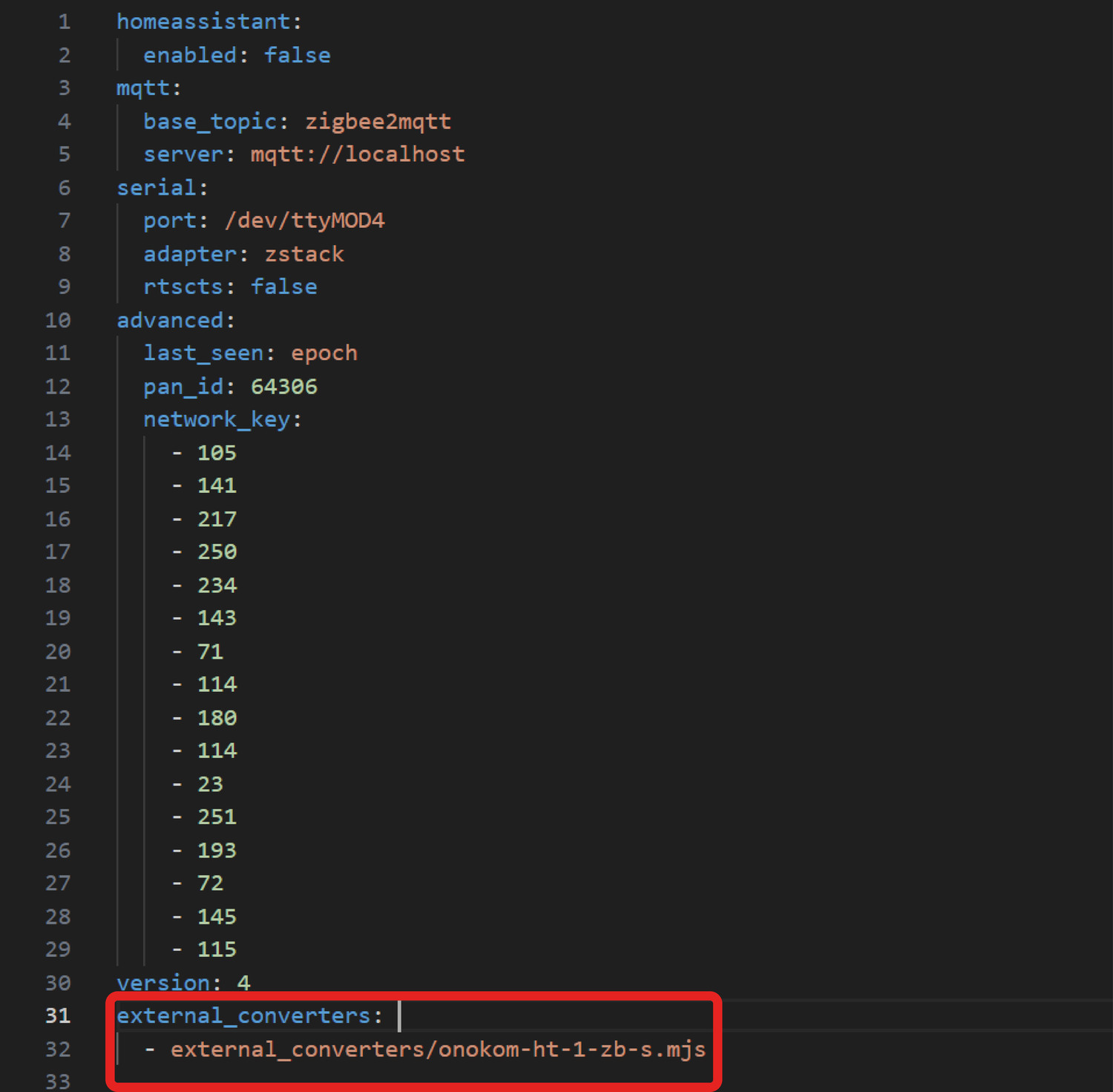 В файле требуется добавить следующую конструкцию: