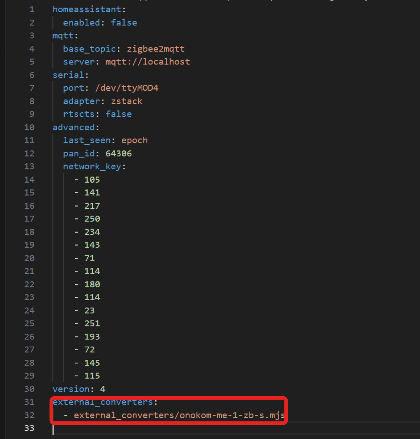 В файле требуется добавить следующую конструкцию: